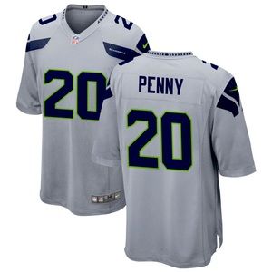 Seattle Seahawks Nike Alternate Custom Game Jersey - Gray